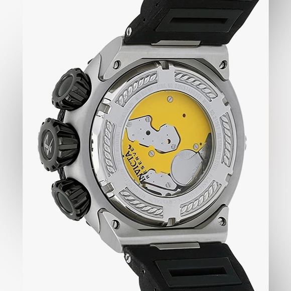 Invicta Reserve Bolt Watch with Silicone Strap, Black, Mother of Pearl - Picture 2 of 8